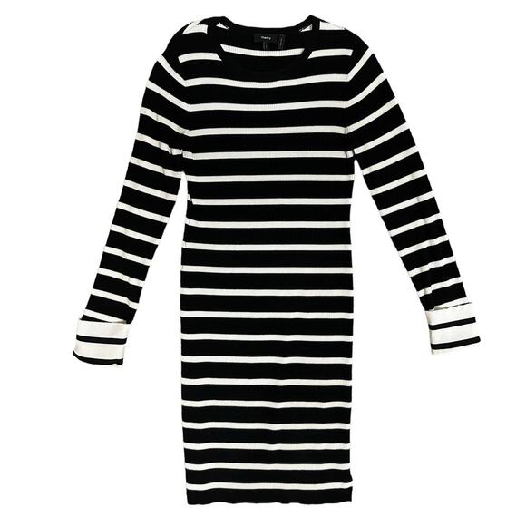 Theory Stripe Crewneck Jersey Mini Dress - Picture 3 of 11